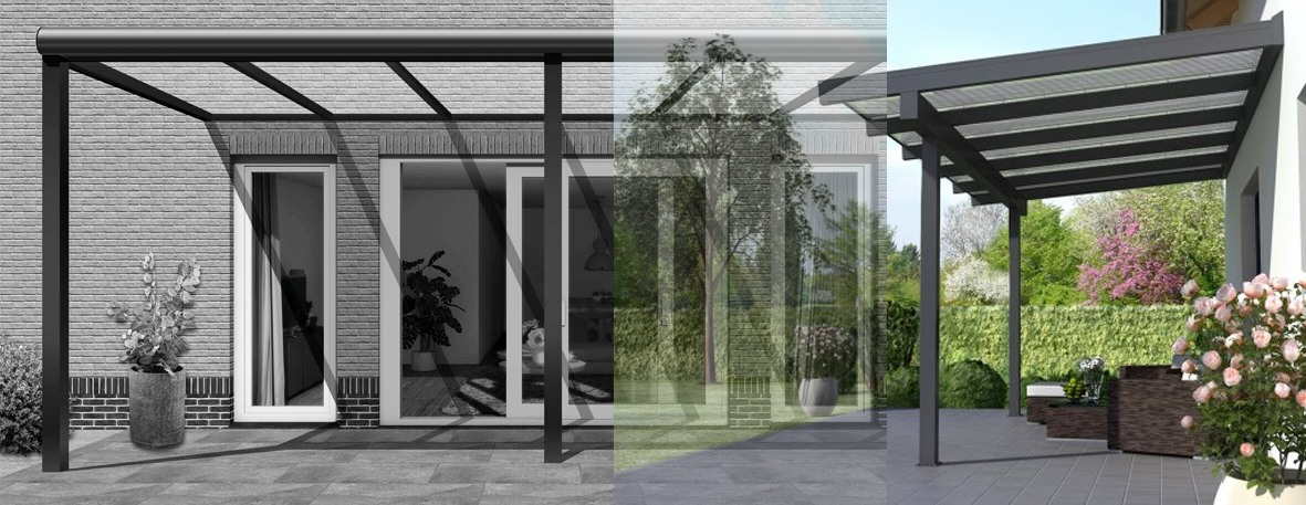 Aluminium terrasoverkapping op maat — Lastamar Lokeren